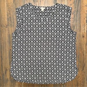 J. Crew Factory Print Sleeveless Top